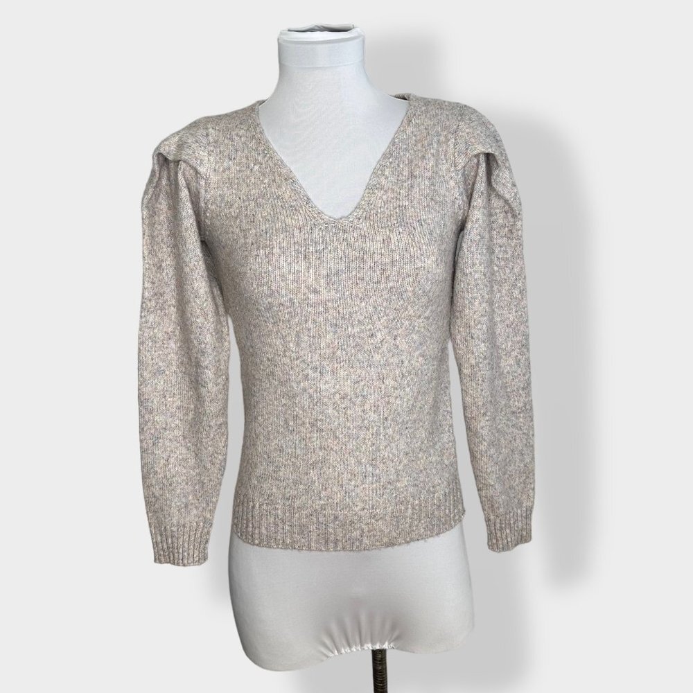 Design‎ History Knit Puff Shoulder Sweater S